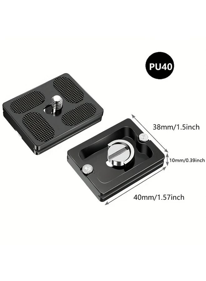 Quick Release Plate With 1 4 Inch Screw Mount 40mm Quick Release Clamp Adapter For Arca Tripod Ball Head Camera - Image 2